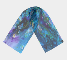Load image into Gallery viewer, Ocean Dreams Long Silk Scarf