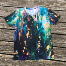 Load image into Gallery viewer, Blue Gold All-over print Art Shirt, regular style