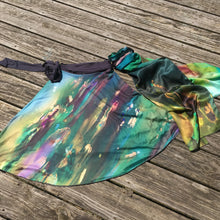 Load image into Gallery viewer, Forest Song Long Silk Scarf