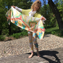 Load image into Gallery viewer, Golden Age Long Silk Scarf