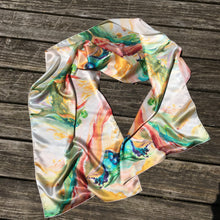 Load image into Gallery viewer, Golden Age Long Silk Scarf