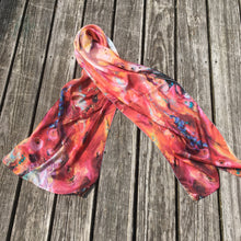 Load image into Gallery viewer, Devas of Summer Long Silk Scarf