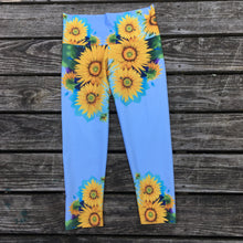 Load image into Gallery viewer, Sunflower Diva Yoga Capris