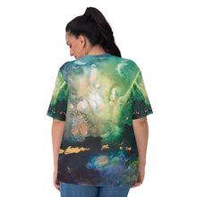 Load image into Gallery viewer, 'From the Stars' All-over-print Art-shirt Fitted style