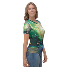 Load image into Gallery viewer, 'From the Stars' All-over-print Art-shirt Fitted style