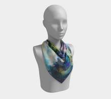 Load image into Gallery viewer, Monet's Garden Silk Square Scarf