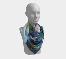 Load image into Gallery viewer, Monet's Garden Silk Square Scarf
