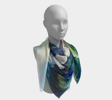 Load image into Gallery viewer, Monet's Garden Silk Square Scarf