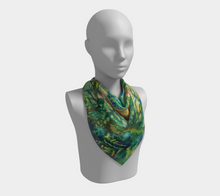 Load image into Gallery viewer, Ocean Joy Silk Square Scarf