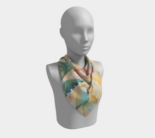 Load image into Gallery viewer, Golden Age Silk Square Scarf