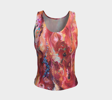 Load image into Gallery viewer, Devas of Summer Fitted Tank Top, long cut