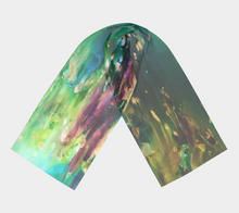 Load image into Gallery viewer, Forest Song Long Silk Scarf