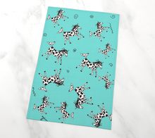 Load image into Gallery viewer, Horsecorn© Tea Towel - turqoise