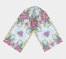 Load image into Gallery viewer, Orchid Bliss Long Silk Scarf