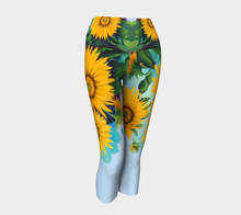 Load image into Gallery viewer, Sunflower Goddess Yoga Capris