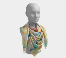 Load image into Gallery viewer, Golden Age Silk Square Scarf
