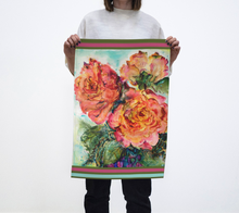 Load image into Gallery viewer, Golden Rose Tea Towel