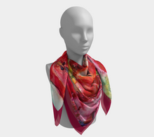 Load image into Gallery viewer, Tulip Silk Square with border - Pure Magical Elegance