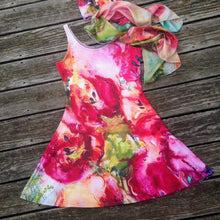 Load image into Gallery viewer, Spring Goddess Flare Dress - like a bouquet of flowers!