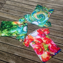 Load image into Gallery viewer, All-Over Print 'Tulip Dream' Art-shirt, Fitted style