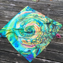 Load image into Gallery viewer, Ocean Joy Silk Square Scarf