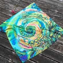 Load image into Gallery viewer, Ocean Joy Silk Square Scarf