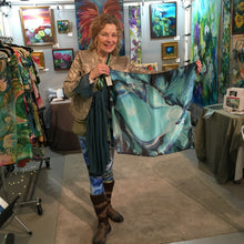 Load image into Gallery viewer, Galactic Beginning Silk Square Scarf