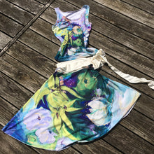 Load image into Gallery viewer, Indigo Dancers Wrap Skirt