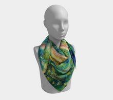 Load image into Gallery viewer, Ocean Joy Silk Square Scarf