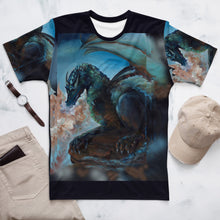 Load image into Gallery viewer, Blue Dragon Art Shirt all-over print, Flowy style