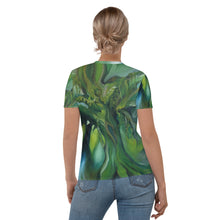 Load image into Gallery viewer, All-over print Art-shirt "Tree Whisperer", Fitted style