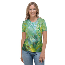 Load image into Gallery viewer, All-over print Art-shirt "Forest Laguna", Fitted style