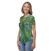 Load image into Gallery viewer, All-over print Art-shirt "Tree Whisperer", Fitted style