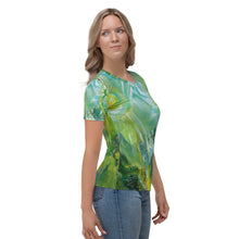 Load image into Gallery viewer, All-over print Art-shirt "Forest Laguna", Fitted style