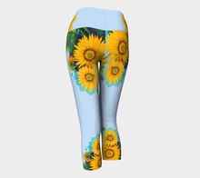 Load image into Gallery viewer, Sunflower Diva Yoga Capris