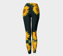 Load image into Gallery viewer, Sunflower Goddess Indigo Leggings
