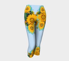 Load image into Gallery viewer, Sunflower Diva Yoga Capris