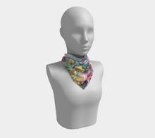 Load image into Gallery viewer, Orchid Bliss Silk Square Scarf