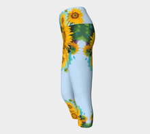 Load image into Gallery viewer, Sunflower Diva Yoga Capris