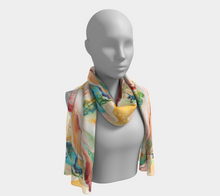 Load image into Gallery viewer, Golden Age Long Silk Scarf