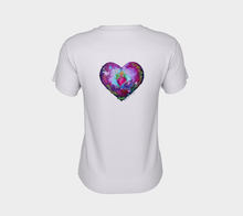 Load image into Gallery viewer, Pink Fairy Heart Round-Neck T-Shirt Believe in You front and back