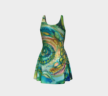 Load image into Gallery viewer, Ocean Goddess Flare Dress