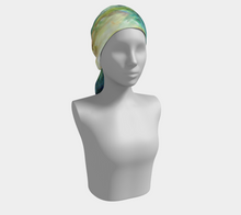 Load image into Gallery viewer, Dancing in Blue Long Silk Scarf