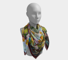 Load image into Gallery viewer, Silent Dancers Silk Square Scarf