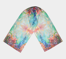 Load image into Gallery viewer, Wildflower Heaven Long Silk Scarf