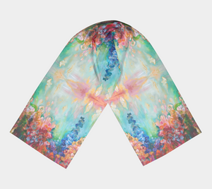 Wildflower Heaven Long Silk Scarf