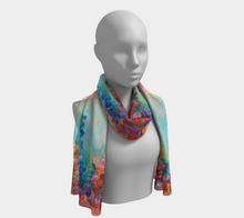 Load image into Gallery viewer, Wildflower Heaven Long Silk Scarf