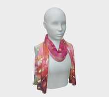 Load image into Gallery viewer, Ocean of Flowers Long Silk Scarf