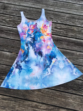 Load image into Gallery viewer, Aura of Blue Flare Dress