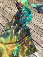 Load image into Gallery viewer, Forest Song Long Silk Scarf